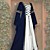 cheap Historical &amp; Vintage Costumes-Outlander Cosplay Retro Medieval Vacation Dress Cosplay Costume Prom Dress Women&#039;s Costume Black / Wine / Blue Vintage Cosplay Party Halloween Festival