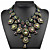 cheap Jewelry &amp; Watches-Women&#039;s Chocolate Synthetic Diamond Statement Necklace Pear Cut Bib Water Drop Necklace Ladies Fashion Euramerican Victorian Synthetic Gemstones Alloy Cuticolor White Red Gold Green Necklace Jewelry