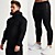 cheap Running &amp; Jogging Clothing-Men&#039;s 2 Piece Tracksuit Sweatsuit Jogging Suit Street Casual 2pcs Winter Long Sleeve Cotton Breathable Soft Sweat Out Fitness Running Active Training Jogging Sportswear Black Grey Dark Navy Activewear