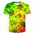 cheap Running &amp; Jogging Clothing-weed leaf t shirt summer short sleeve men women 3d t-shirts funny streetwear camisetas tee shirt homme