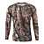 cheap Hunting Clothing-Men&#039;s Camo Hiking Tee shirt Hunting T-shirt Tee shirt Camouflage Hunting T-shirt Long Sleeve Outdoor Ultra Light (UL) Quick Dry Breathable Outdoor Autumn / Fall Spring Cotton Top Camping / Hiking