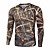 cheap Hunting Clothing-Men&#039;s Camo Hiking Tee shirt Hunting T-shirt Tee shirt Camouflage Hunting T-shirt Long Sleeve Outdoor Ultra Light (UL) Quick Dry Breathable Outdoor Autumn / Fall Spring Cotton Top Camping / Hiking