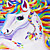 cheap Girls&#039; Tees &amp; Blouses-Kids Girls&#039; T shirt Tee Horse Unicorn Short Sleeve Rainbow 3D Print Graphic Animal Print Rainbow Children Tops Active Cute Summer School 2-13 Years