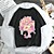 cheap Everyday Cosplay Anime Hoodies &amp; T-Shirts-Inspired by Gothic Cosplay Polyester / Cotton Blend Cosplay Costume T-shirt Harajuku Graphic Kawaii Print T-shirt For Men&#039;s / Women&#039;s