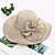 cheap Hats-Women&#039;s Elegant &amp; Luxurious Party Wedding Street Party Hat Flower Bowknot Yellow Gray Hat Portable Sun Protection Ultraviolet Resistant / Pink / Khaki / Fall / Winter / Spring