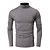 cheap Men&#039;s Clothing-Men&#039;s T shirt Solid Color Turtleneck Casual Daily Long Sleeve Patchwork Tops Simple Basic Formal Fashion White Black Gray