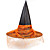economico cappelli-Per donna Cappello da festa Retato Feste Halloween Mascherata Nero Arancione Colore puro Cappello / Autunno / Inverno / Vintage ▾
