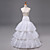 cheap Cosplay &amp; Costumes-Victoria Style 1950s Petticoat Hoop Skirt Tutu Under Skirt Crinoline Adults&#039; Women&#039;s Polyster Costume White / Black Vintage Cosplay Party Wedding Performance Princess Sweep / Brush Train / Ball Gown