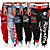 cheap Running &amp; Jogging Clothing-Men&#039;s Street Sweatpants Joggers Track Pants Bottoms Spandex Harem Drawstring Fitness Gym Workout Running Active Training Jogging Summer Breathable Soft Sport Graffiti Black / Red Gray Red Black+White