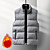 cheap Hiking Shirts-Men&#039;s Hiking Vest Padded Hiking Vest Quilted Puffer Vest Winter Jacket Coat Top Outdoor Autumn / Fall Winter Thermal Warm Packable Breathable Lightweight Cotton Polyester Solid Color Black Light Grey