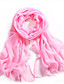 cheap Scarves &amp; Bandanas-Women&#039;s Chiffon Scarf Wine Black Pink Street Daily Date Scarf Solid Colored / Winter / Spring / Summer / Mesh / Polyester