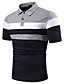 cheap Men&#039;s Polos-Men&#039;s Golf Shirt Tennis Shirt Simple Collar Shirt Collar Sports &amp; Outdoor Causal Short Sleeve Patchwork Tops Cotton Casual Daily Casual / Sporty Light gray Red Navy Blue