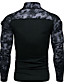 cheap Men&#039;s Tees &amp; Tank Tops-Men&#039;s T shirt Graphic Camo / Camouflage Standing Collar Daily Casual / Daily Long Sleeve Tops Military Black Army Green Gray