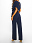 cheap Jumpsuits &amp; Rompers-Women&#039;s Jumpsuit  Casual Daily Going out 2021 Black Blue Red Jumpsuit Solid Color Wide Leg Belted Loose