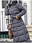 cheap Down&amp; Parkas-Women&#039;s Padded Coat Regular Fit Jacket Solid Colored Army Green Gray White