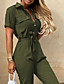 cheap Women&#039;s Jumpsuits-Women&#039;s Casual Casual Daily 2021 Army Green Rainbow White Jumpsuit Striped Solid Color