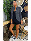 cheap Blazers-Women&#039;s Blazer Polka Dot Pure Color Casual Coat Fall Spring Causal Regular Jacket Blue / Stand Collar