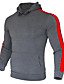 cheap Running &amp; Jogging Clothing-Men&#039;s Long Sleeve Hoodie Sweatshirt Top Athleisure Winter Fleece Thermal Warm Breathable Soft Fitness Gym Workout Performance Running Training Sportswear Stripes Normal White Black Yellow Red Grey