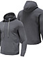 cheap Running &amp; Jogging Clothing-Men&#039;s Long Sleeve Hoodie Sweatshirt Top Street Casual Winter Fleece Thermal Warm Breathable Soft Fitness Gym Workout Performance Running Jogging Sportswear Solid Colored Normal White Black Purple Red