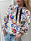 cheap Hoodies &amp; Sweatshirts-Women&#039;s Graphic Text Letter Hoodie Pullover Other Prints Daily Weekend Casual Hoodies Sweatshirts  White