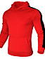 cheap Running &amp; Jogging Clothing-Men&#039;s Long Sleeve Hoodie Sweatshirt Top Athleisure Winter Fleece Thermal Warm Breathable Soft Fitness Gym Workout Performance Running Training Sportswear Stripes Normal White Black Yellow Red Grey