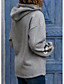 cheap Hoodies &amp; Sweatshirts-Women&#039;s Cat Dog Heart Hoodie Pullover Print Casual Daily Basic Hoodies Sweatshirts  Cat black Silver Light Gray