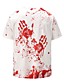 cheap Men&#039;s Tees &amp; Tank Tops-Men&#039;s T shirt Shirt Graphic 3D 3D Print Round Neck Casual Weekend Short Sleeve Print Tops Rock Exaggerated Red / White