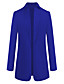 cheap Coats &amp; Trench Coats-Women&#039;s Coat Fall Winter Spring Street Daily Date Long Coat Stand Collar Tailored Fit Fashion Modern Jacket Solid Color Wine Color blue caramel colour