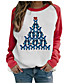 cheap Hoodies &amp; Sweatshirts-Women&#039;s Dragonfly Christmas Tree Print Sweatshirt, Jumpers for Women, Christmas Tops for Women, Womens Sweatshirt Casual Long Sleeve, Christmas Tops, Womens Crewneck Casual Fall Tops (Black, L)