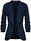 cheap Blazers-Women&#039;s Blazer Solid Color Basic Long Sleeve Coat Street Fall Spring Regular Jacket Wine / Daily