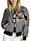 cheap Jackets-Women&#039;s Bomber Jacket Hoodied Jacket Casual Jacket Spring &amp;  Fall Daily Holiday Regular Coat Regular Fit Sporty Active Streetwear Jacket Long Sleeve Print Animal Patterned Color Block Blue Black Gray