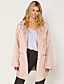 cheap Furs &amp; Leathers-Women&#039;s Faux Fur Coat Fall Winter Spring Wedding Valentine&#039;s Day Going out Long Coat Windproof Warm Regular Fit Active Casual Jacket Long Sleeve Solid Color Camel Blue Dusty Rose
