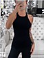cheap Women&#039;s Clothing-LITB Basic Women&#039;s Rib-knit Slim Fit Tank Round Neck Solid Colored Sleeveless Simple Daily Comfy Sexy Top