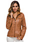 cheap Jackets-Women&#039;s Jacket Fall Winter Spring Street Holiday Valentine&#039;s Day Regular Coat V Neck Windproof Warm Regular Fit Active Streetwear Sports Jacket Long Sleeve Solid Color Camel Apricot Black