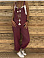 cheap Jumpsuits &amp; Rompers-Women&#039;s Casual Black Blue Wine Jumpsuit Solid Colored