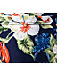 cheap Men&#039;s Pants &amp; Shorts-Men&#039;s Casual Shorts Bermuda shorts Plus Size Knee Length Pants Micro-elastic Casual Holiday Graphic Flower / Floral Mid Waist Navy Blue M L XL XXL 3XL / Summer