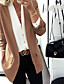 cheap Blazers-Women&#039;s Blazer Pure Color Solid Color Casual Coat Causal Fall Spring Regular Jacket Blushing Pink / Daily