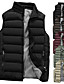 cheap Running &amp; Jogging Clothing-Men&#039;s Sleeveless Windbreaker Running Vest Gilet Sports Puffer Jacket Outerwear Coat Top Full Zip Casual Athleisure Winter Thermal Warm Waterproof Breathable Fitness Gym Workout Running Jogging