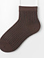 cheap Women&#039;s Clothing-Women&#039;s Socks Plain Socks Medium Causal Wine Red