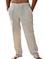 cheap Men&#039;s Clothing-Men&#039;s Simple Chic &amp; Modern Pants Full Length Pants Micro-elastic Cotton- Solid Color Mid Waist Breathable Soft Black Grey White Navy Blue S M L XL XXL