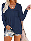 cheap Women&#039;s Clothing-Women&#039;s Blouse Shirt Plain V Neck Business Basic Elegant Tops Blue Wine Army Green