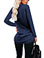 cheap Women&#039;s Clothing-Women&#039;s Blouse Shirt Plain V Neck Business Basic Elegant Tops Blue Wine Army Green