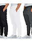 cheap Running &amp; Jogging Clothing-Men&#039;s Sweatpants Joggers Track Pants Casual Bottoms Drawstring Cotton Fitness Gym Workout Performance Running Training Breathable Soft Sweat wicking Normal Sport Solid Colored White Black Dark Gray