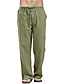 cheap Men&#039;s Pants &amp; Shorts-Men&#039;s Harlem Pants Pure Color Harem Straight Loose Full Length Pants Inelastic Casual Cotton Blend Solid Color Blue Black Gray khaki Green S M L XL XXL