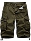 cheap Men&#039;s Pants &amp; Shorts-Men&#039;s Streetwear Military Chinos Shorts Tactical Cargo Knee Length Pants Going out Solid Colored Mid Waist Blue Black Gray Khaki Green 30 31 32 34 36