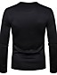 cheap Men&#039;s Clothing-Men&#039;s T shirt Solid Color V Neck Casual Daily Long Sleeve Button-Down Tops Simple Basic Casual Black Army Green Navy Blue / Micro-elastic