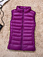 cheap Down&amp; Parkas-Women&#039;s Vest Fall Winter Casual Wear to work Formal Regular Coat Regular Fit Classic &amp; Timeless Jacket Sleeveless Classic Style Solid Colored Purple Blushing Pink Wine / Lined / Casual / Daily