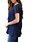 cheap Women&#039;s Clothing-LITB Basic Women&#039;s Hem Short SleeveT-ShirtSolid Color Tee Round Neck Summer Daily