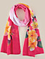 cheap Scarves &amp; Bandanas-Women&#039;s Chiffon Scarf Rose Holiday Scarf Graphic / Shawls / Multi-color / All Seasons