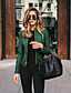 cheap Jackets-Women&#039;s Jacket Fall Winter Spring Work Regular Coat Thermal Warm Regular Fit Elegant Jacket Long Sleeve Patchwork Solid Color 7#Navy 1#black 10# Army Green / Stand Collar